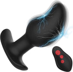 Large Vibrating Prostate Massager with 8 Shock & Vibration Modes – Remote Anal Plug