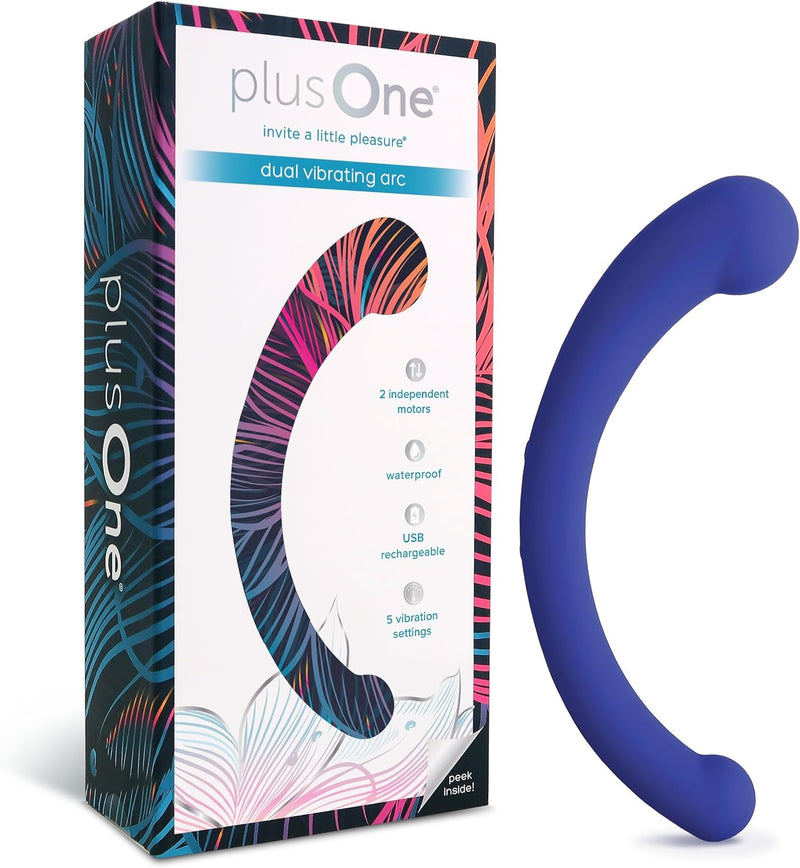Dual Motor Arc Massager – Waterproof, Body-Safe Silicone, USB Rechargeable Vibrator