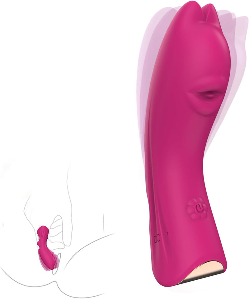 Mini Finger Vibrator for Women – 10 Modes, G-Spot & Clitoral Stimulator, Red