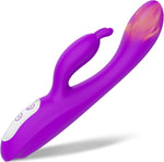 Heated G-Spot Rabbit Vibrator with 9 Modes & Bunny Ears for Clitoral Stimulation
