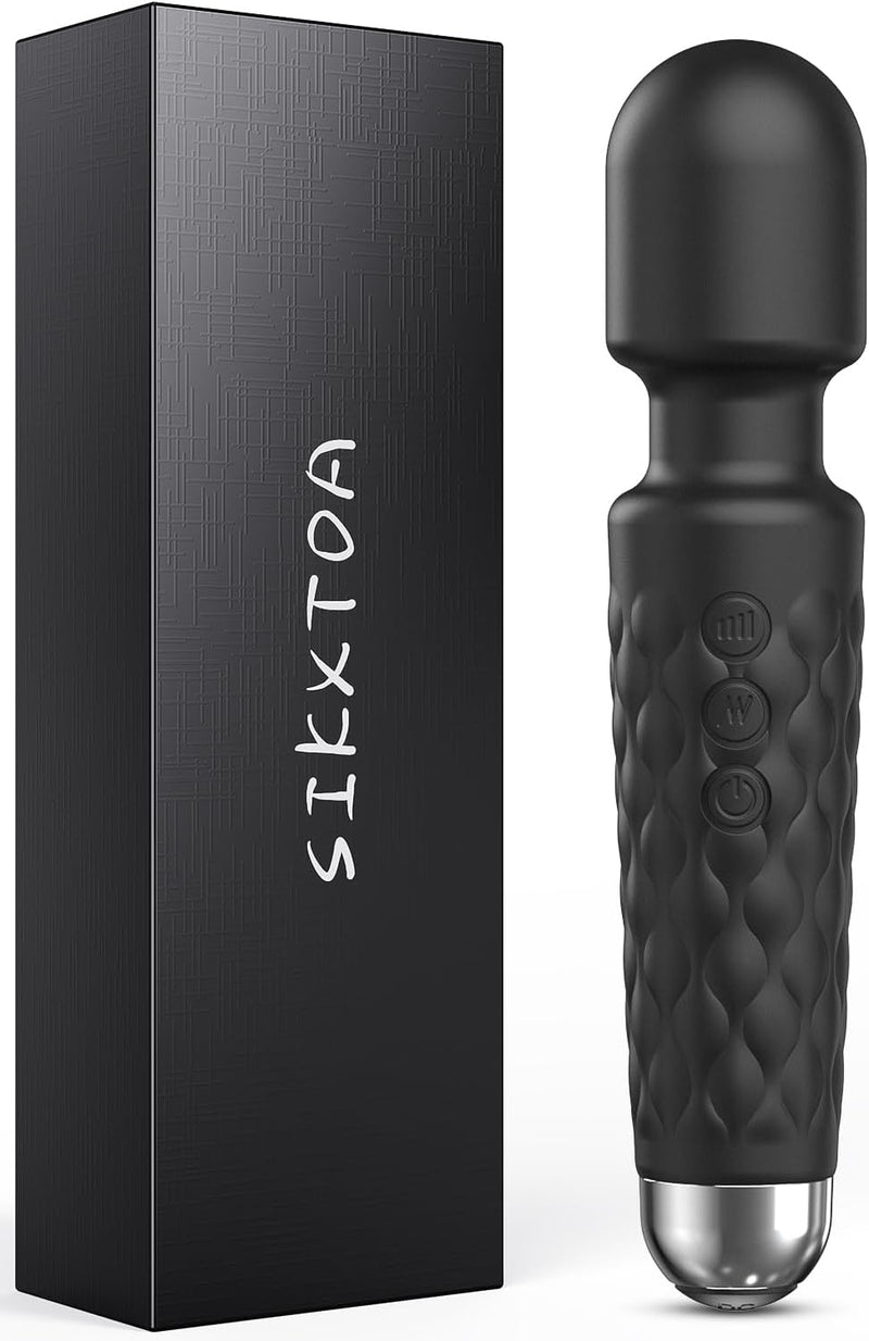 Powerful Wand Massager – 8 Speeds & 20 Patterns, Waterproof Clitoral Stimulator