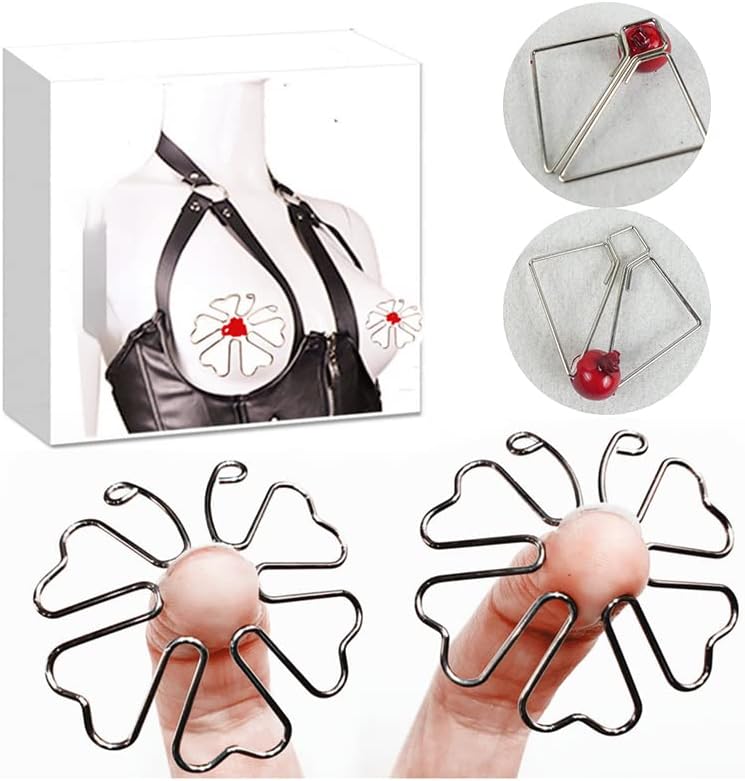 Adjustable Silver Nipple Clamps – Discreet BDSM Stimulator for Sensory Pleasure