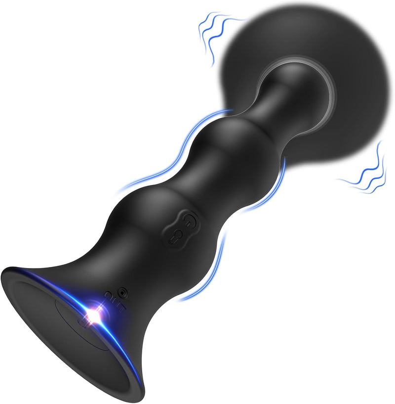 Remote Inflatable Anal Vibrator with 10 Modes & Prostate Massage for Men & Women