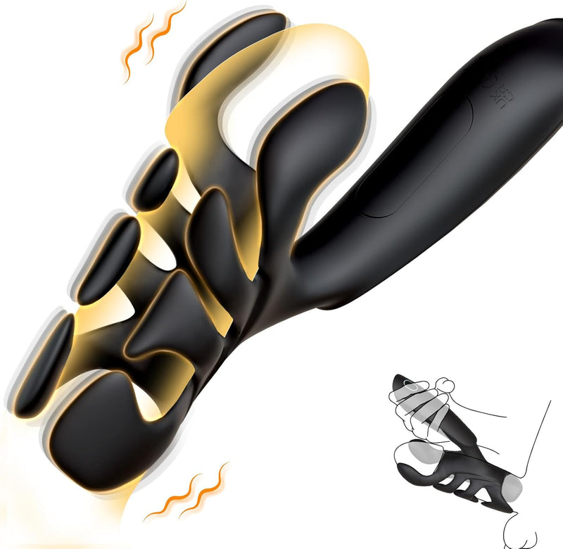Men's Vibrating Stamina Trainer with 10 Modes – Handheld Male Stroker Toy