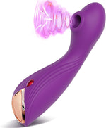 2-in-1 G-Spot & Clitoral Vibrator – 9 Suction Modes, Dildo for Women & Couples