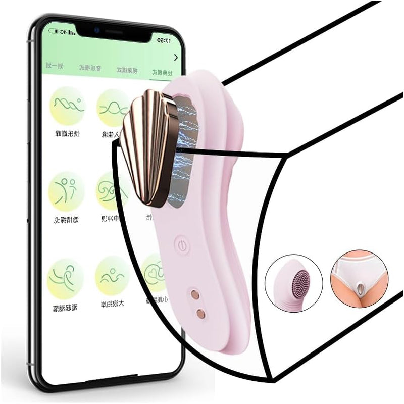 Dual-Motor Wearable Vibrator for Women – App-Controlled, Magnetic, Clit Stimulator