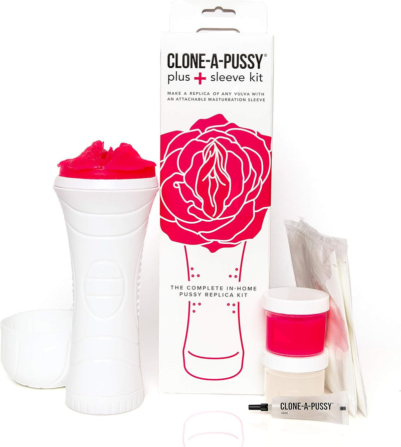 Clone-A-Willy DIY Kit - Clone-A-Pussy Plus Sleeve Kit for Male Masturbation (Pink)
