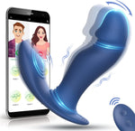 Wiggling & Vibrating Prostate Massager – App-Controlled Anal Plug for Men & Women