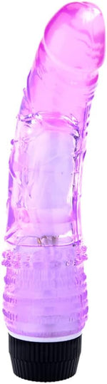 Multi-Speed Jelly Vibrator Dildo – Unisex Adult Toy for Ultimate Pleasure (Purple)