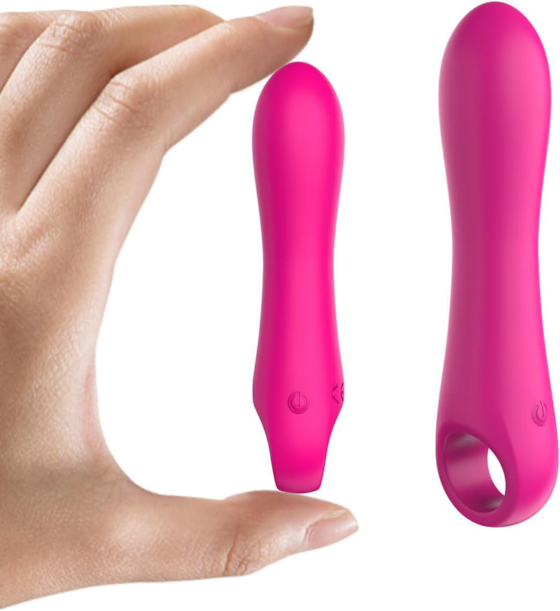 Mini G-Spot Dildo Vibrator – 10 Mode Finger Vibrator for Clitoral & Anal Pleasure