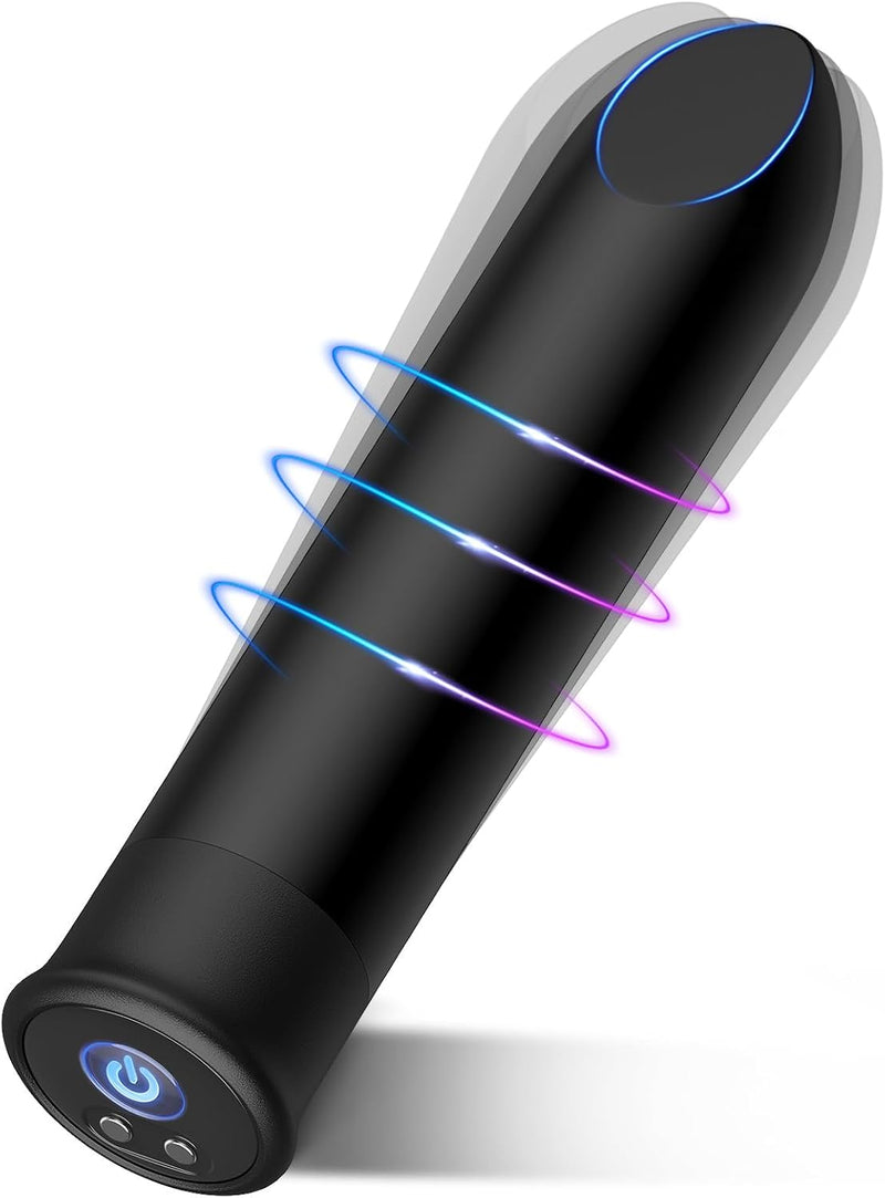 Rechargeable Bullet Vibrator with Angled Tip for Clitoral & G-Spot Stimulation