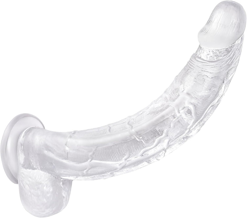 13" Realistic Dildo for Women, G-Spot & Anal Stimulation with Suction Cup, Safe