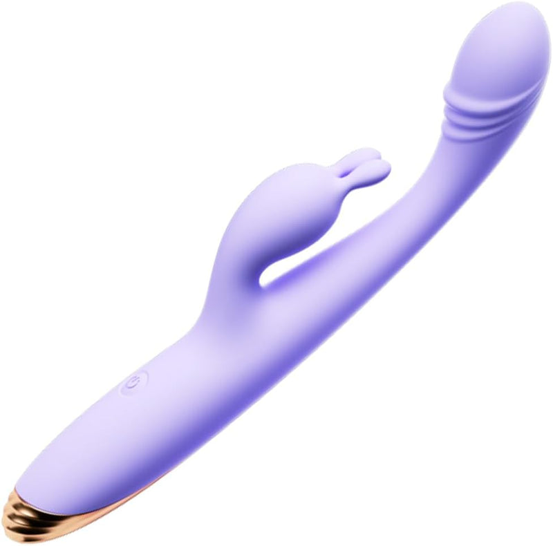 Rechargeable Waterproof Rabbit Vibrator – 10 Modes for G-Spot & Clitoral Stimulation
