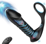 Thrusting Anal Vibrator with 3x10 Vibrations, Telescopic Prostate Massager