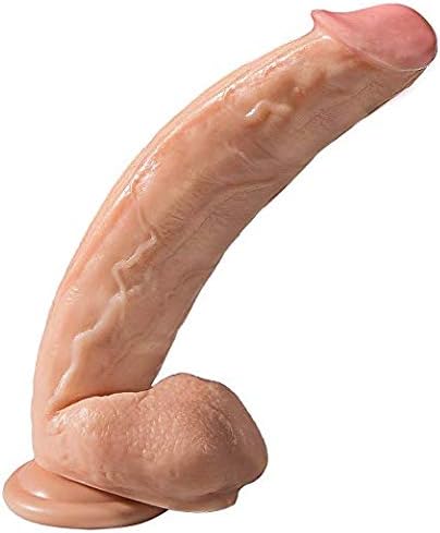 12" Dual-Layer Realistic Dildo – Flexible Silicone with Suction Cup for Hands-Free Play