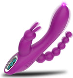 3-in-1 G-Spot Rabbit & Anal Vibrator – 7-Mode Waterproof Silicone Massager