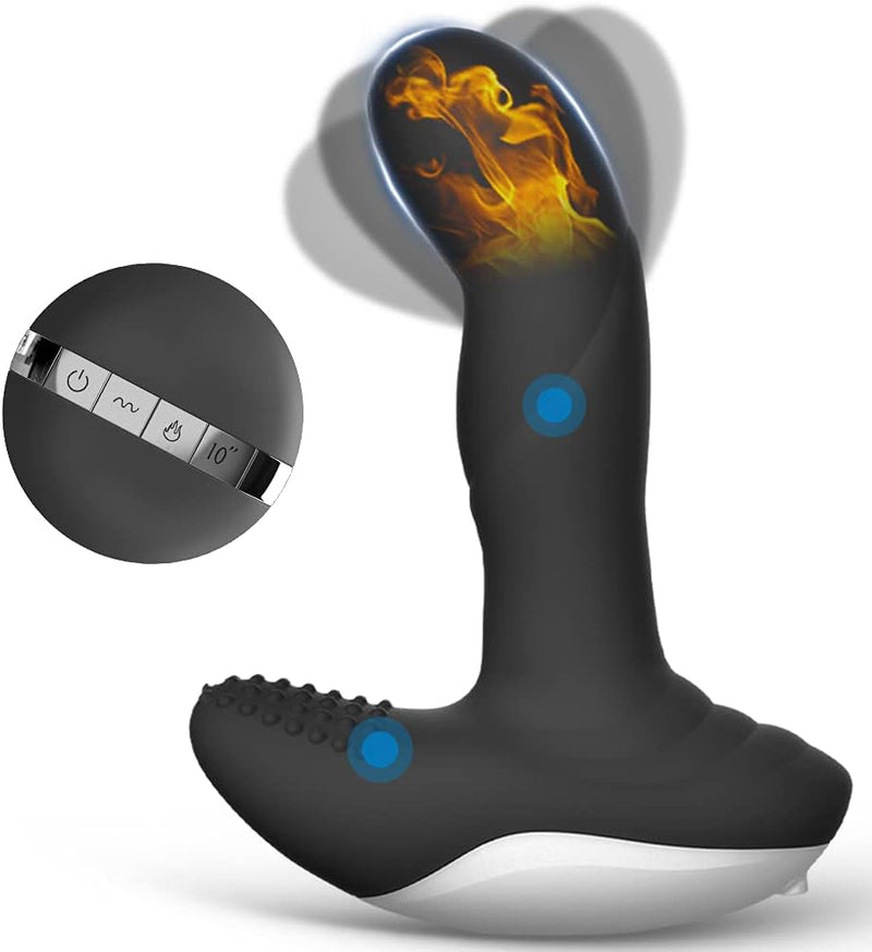 Wiggle Motion Prostate Massager Anal Plug, Vibrating Male Anal Sex Toys for Men Women Couples Adult Sex Pleasure, Remote Control Anal Toy Vibrator Stimulator Butt Plug for P spot & G spot Play
