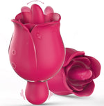 Rose Clitoral Licking Vibrator – Mini Waterproof Toy with 9 Modes for Women & Couples