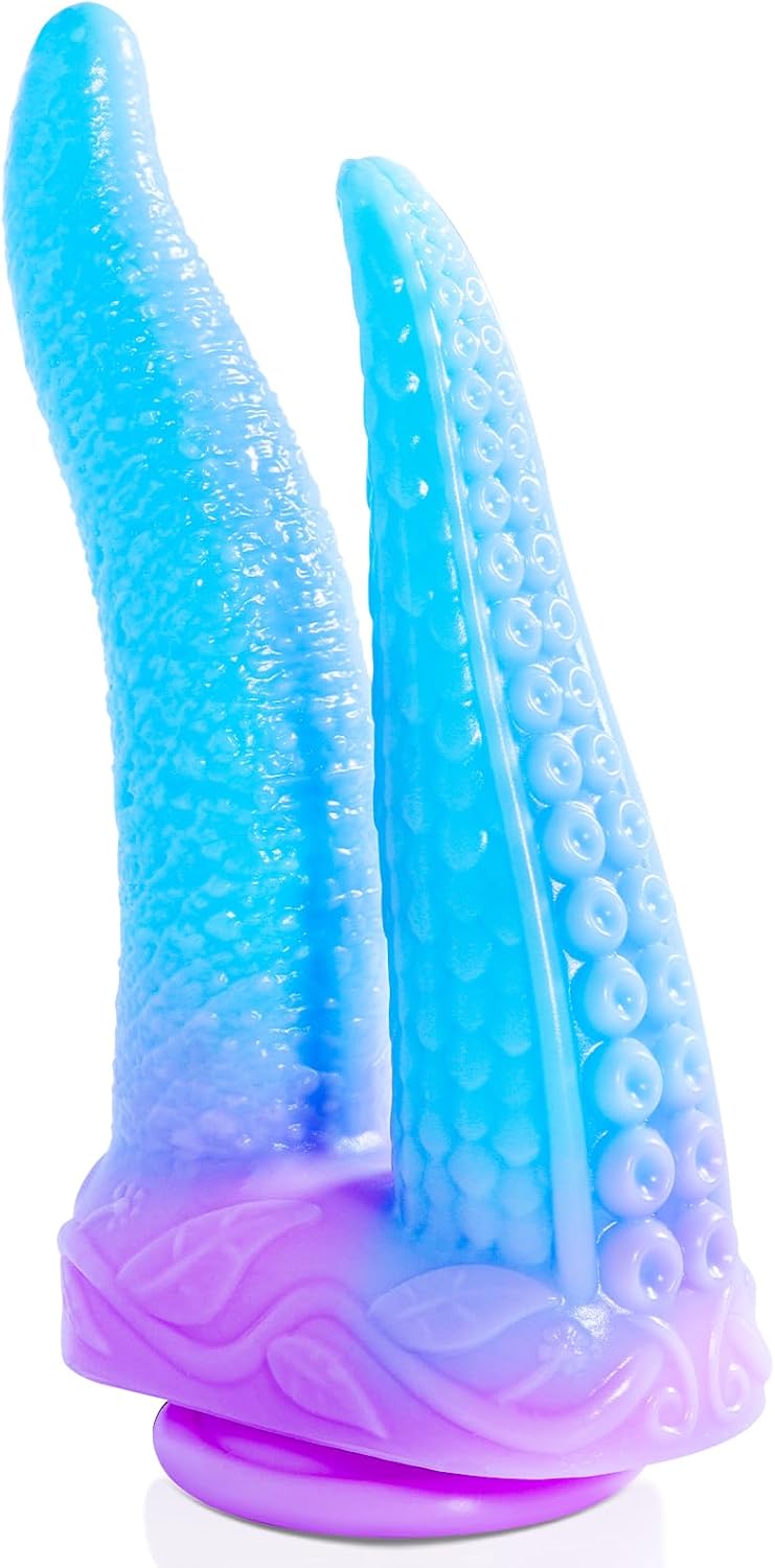 10.8'' Double-Ended Dragon Tentacle Dildo – Silicone Fantasy Toy with Suction