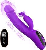 Thrusting Rabbit Vibrator with Bunny Stimulator – 9 Vibration & 9 Thrust Modes