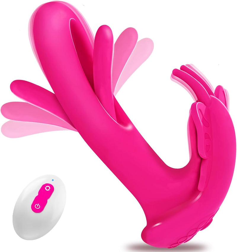 Wearable Remote-Control Panty Vibrator with 9 Flapping & 9 Vibration Modes