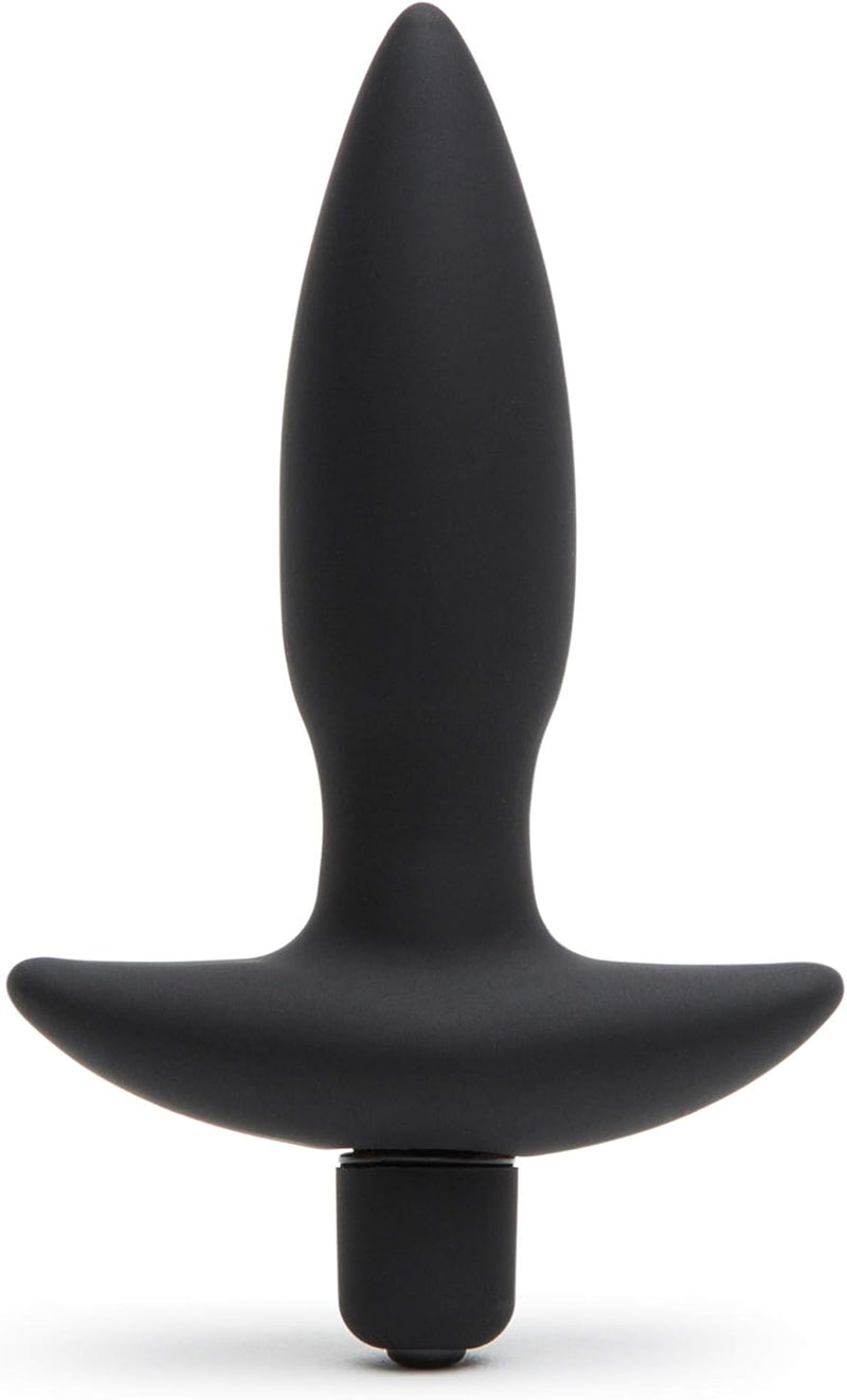Vibrating Silicone Butt Plug – 3.5" Beginner-Friendly, 7 Modes, Waterproof (Black)