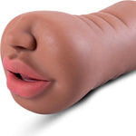 Realistic Textured Male Masturbator with Deep Throat Stroker for Intense Pleasure