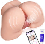 Vibrating Male Masturbator Toy with 12 Vibration Modes, 3D Soft Realistic Stroker