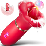 Lip-Shaped Clitoral Vibrator – 10 Modes, Thrusting Tongue, Nipple & G-Spot Stimulator