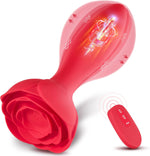 Inflatable Vibrating Anal Plug - 10 Vibration Modes Prostate Massager for Adults