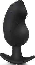 Silicone Anal Plug for Comfortable Long-Term Wear, Curved Base, 5.35"x2.16"