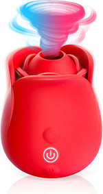 Rechargeable Waterproof Clitoral Suction Vibrator with 7 Suction Modes for Women
