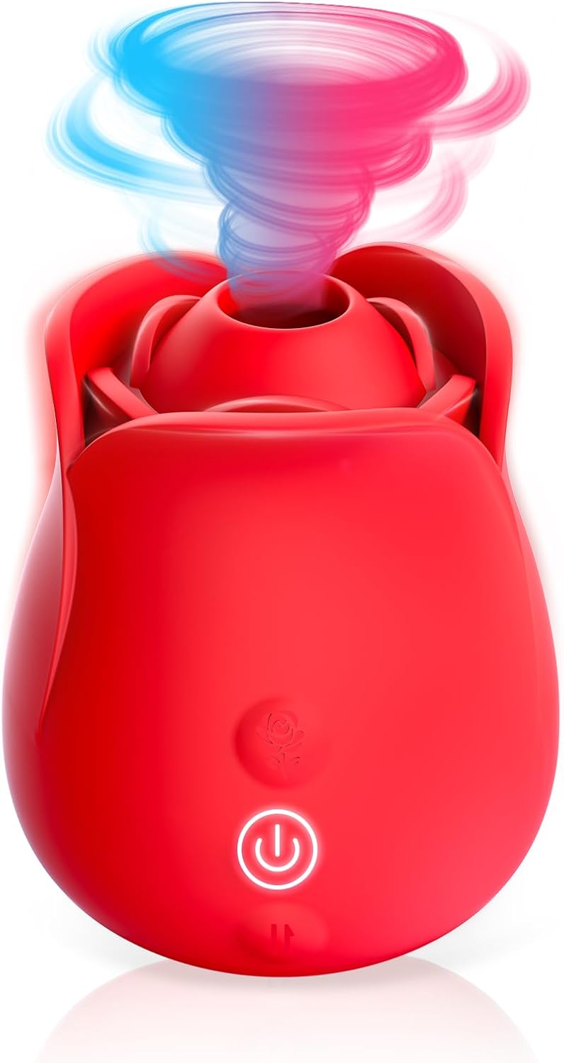 Rechargeable Waterproof Clitoral Suction Vibrator with 7 Suction Modes for Women
