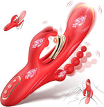 4-in-1 Rabbit Vibrator with Anal Beads & Pen Vibrator – Clitoral & G-Spot Stimulator