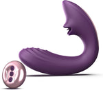 Remote-Controlled Clitoral Licking & G-Spot Vibrator with 7 Licking & 10 Vibration Modes