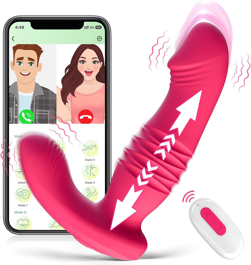 Wearable G-Spot & Clitoral Vibrator – App-Controlled Thrusting Panty Toy