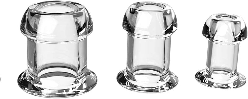 Transparent Hollow Anal Plug Douche & Dilator for Men and Women – Prostate Toy