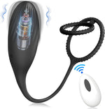 3-in-1 Vibrating Anal Plug & Prostate Massager with Cock Rings – Remote Control