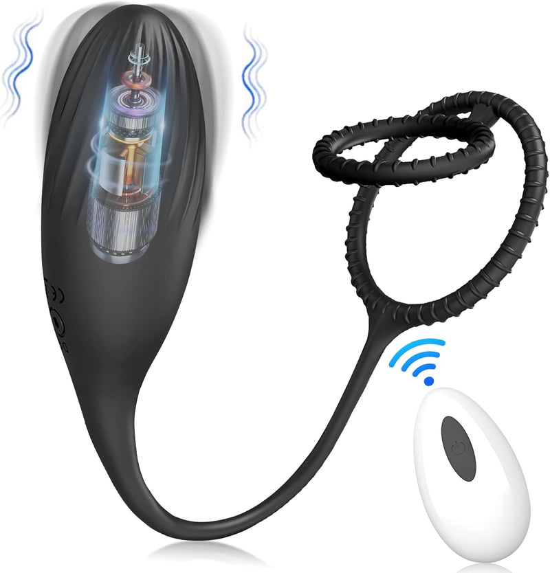 3-in-1 Vibrating Anal Plug & Prostate Massager with Cock Rings – Remote Control