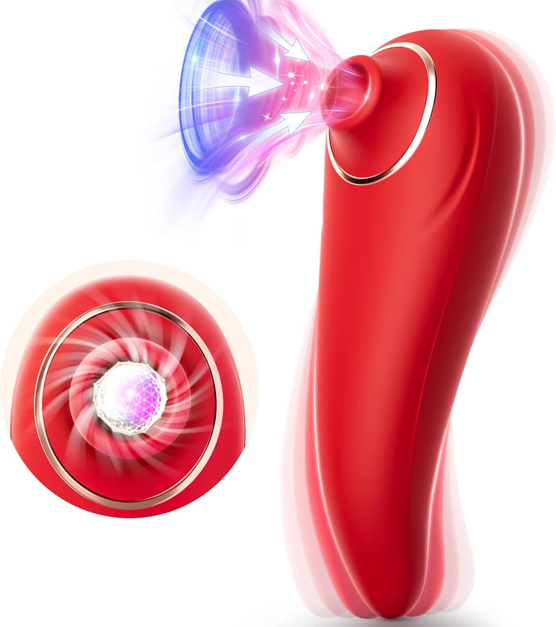 9-Mode Suction Vibrator for Women – Clitoral & G-Spot Stimulator for Intense Pleasure