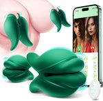 10 Mode Vibrating Nipple Clamps & Clitoral Stimulator, APP Remote Control Adult Toy