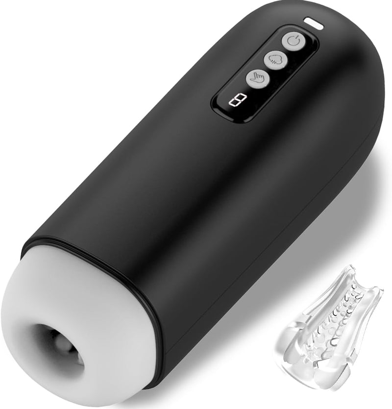 Automatic Male Masturbator with 8 Vibration & Suction, Realistic Textured Stroker