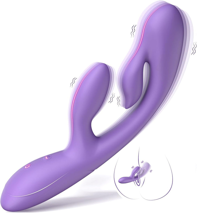 3-in-1 Rabbit Vibrator with 10 Modes – G-Spot, Clitoral & Anal Stimulator, Waterproof