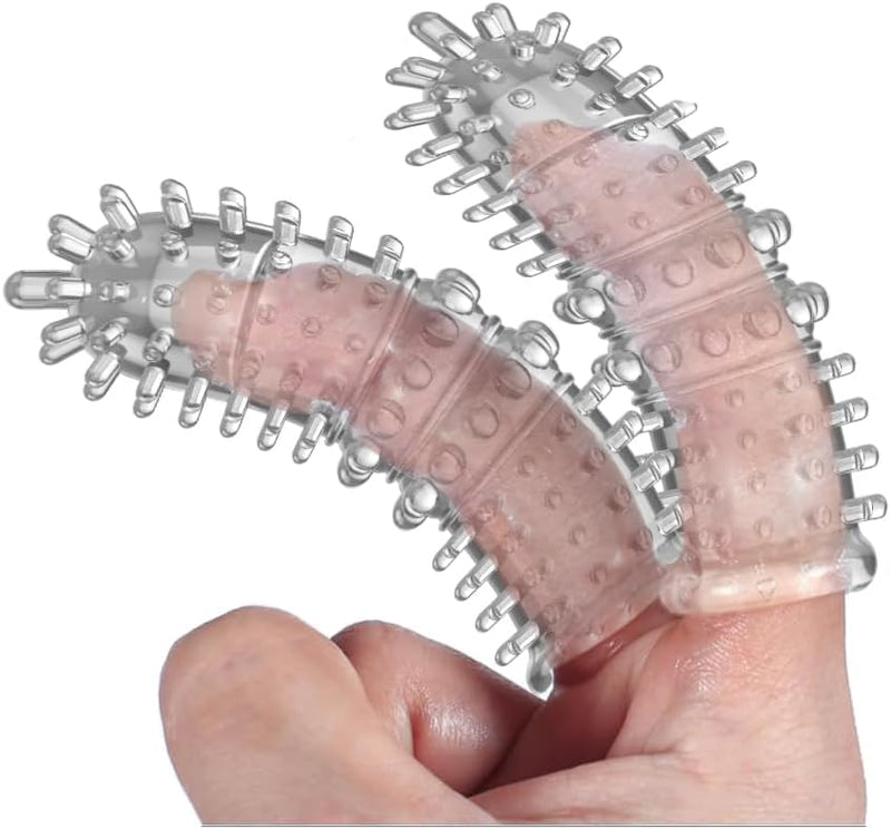 Finger Sleeve Stimulator – Soft Silicone G-Spot, Clitoral, Anal & Nipple Massager