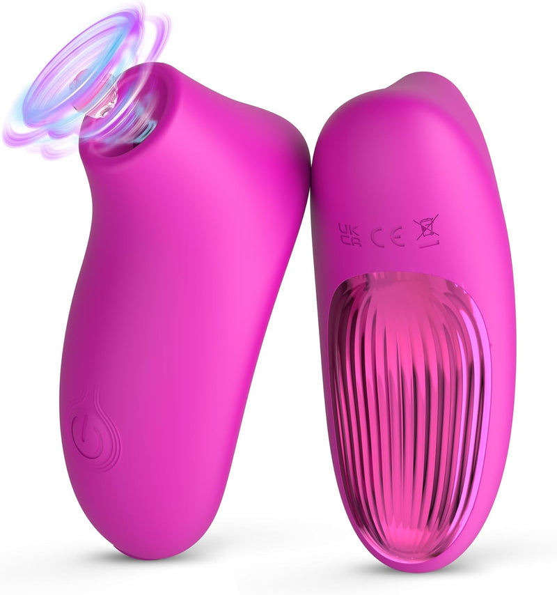 Rose Clitoral Suction Vibrator - 10 Modes, Quiet & Powerful Stimulator for Women