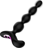Silicone Vibrating Anal Beads with 10 Modes, Waterproof Prostate & Butt Plug