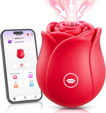 APP-Controlled Rose Sucking Vibrator – 10 Modes, Clitoral & Anal Stimulator for Women