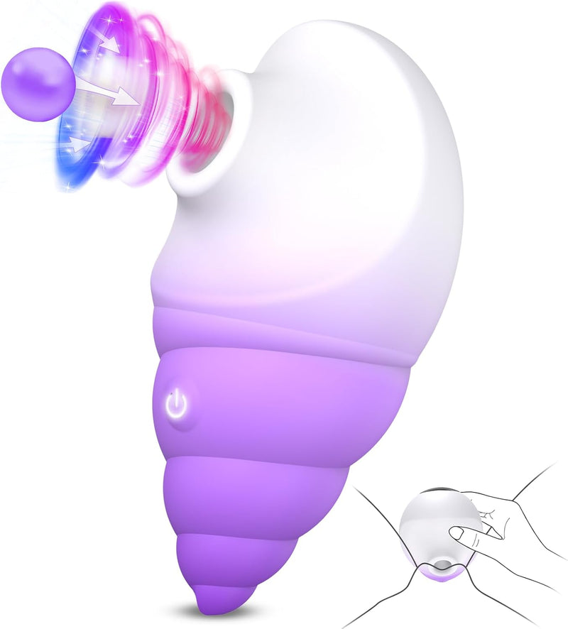 Rechargeable Clitoral Suction Vibrator – 10 Modes, Wide-Opening Nipple Stimulator