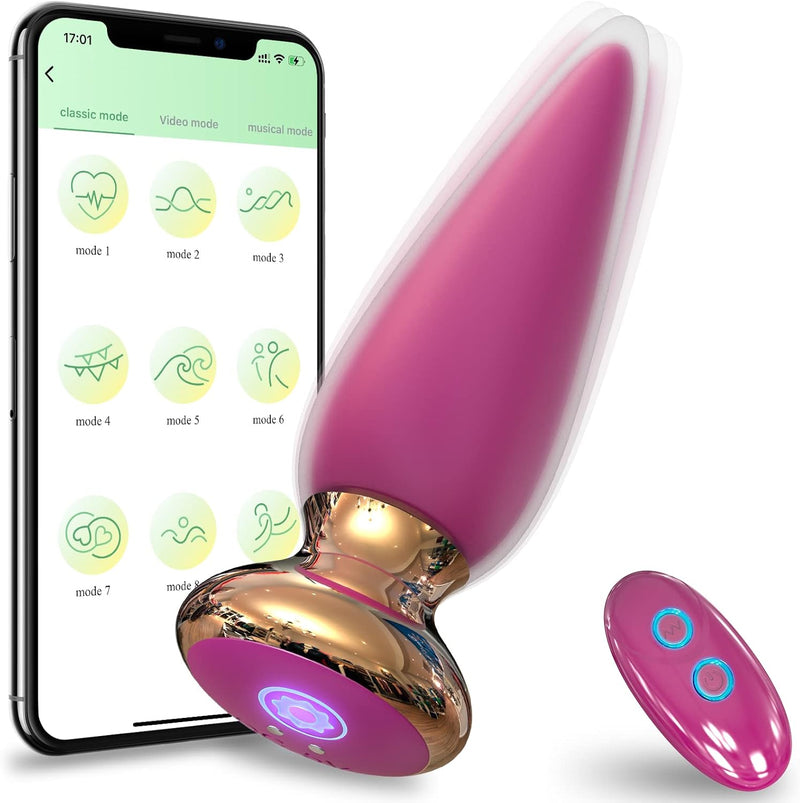 App & Remote Control Prostate Massager – 9-Mode Rechargeable Anal Vibrator for Men