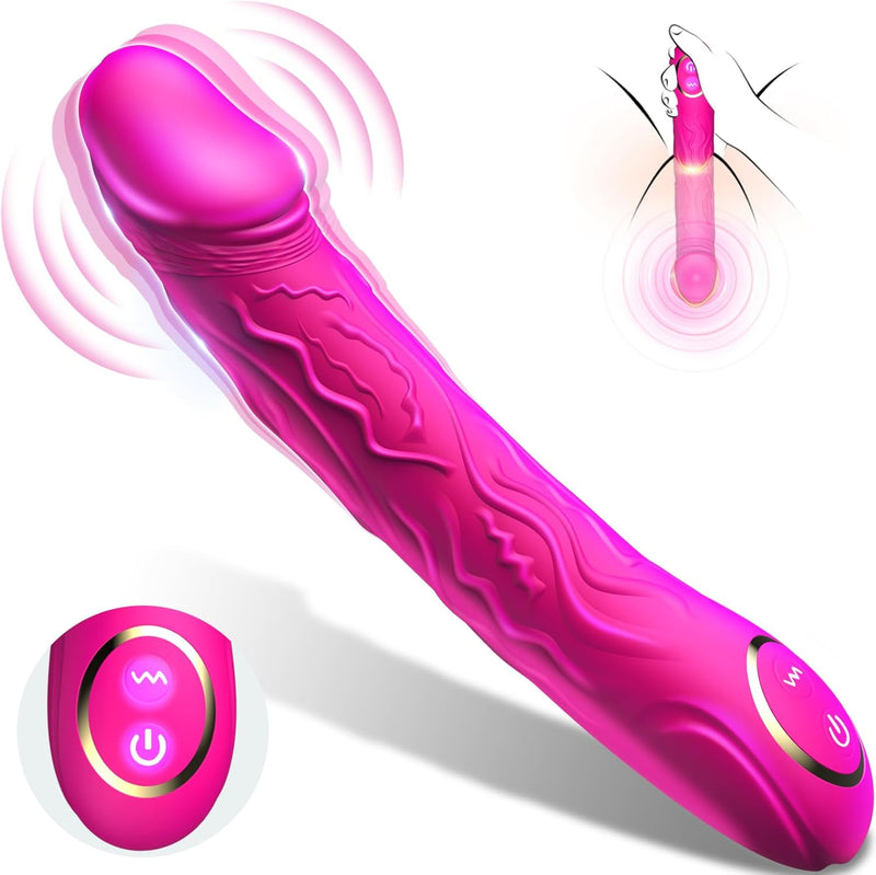 9" Realistic G-Spot Vibrator for Women, 10 Modes, Clitoral & Anal Stimulation